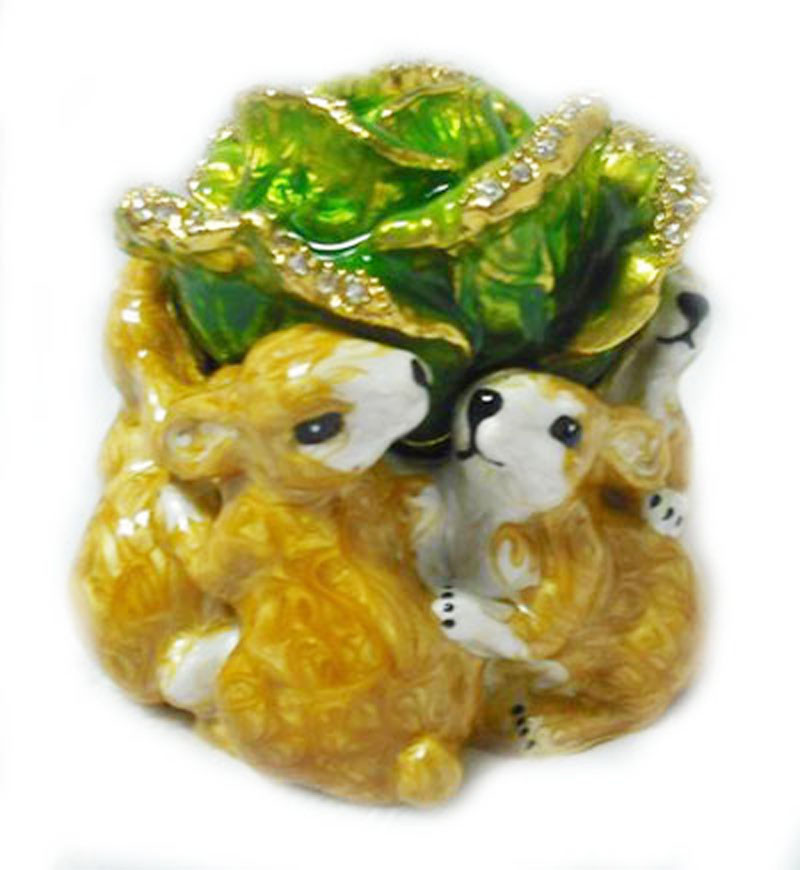 Easter Rabbit Trinket Box Rabbit Trinket Jewelry Box Bejeweled Box Cony Jewelry Trinket Box Easter Bunny Jewelry Box