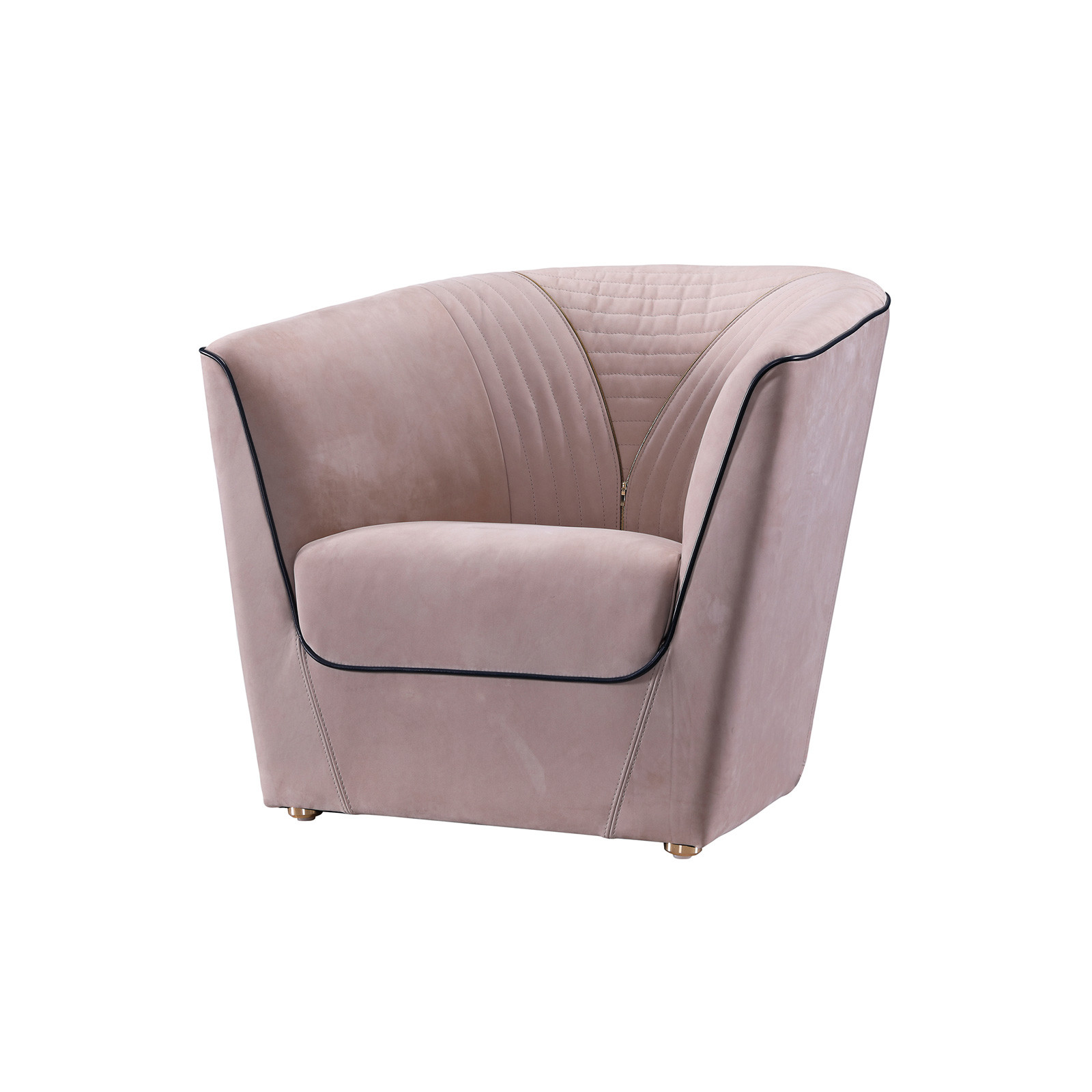 KTV lobby sofa chairs used PU leather for high density sponge with walnut wood legs