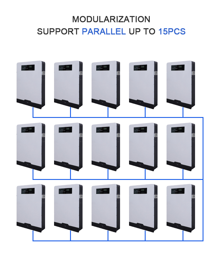 100ah 51.2 Voltage Wall Mounted Lithium Battery Lifepo4 All In One Without Inverter