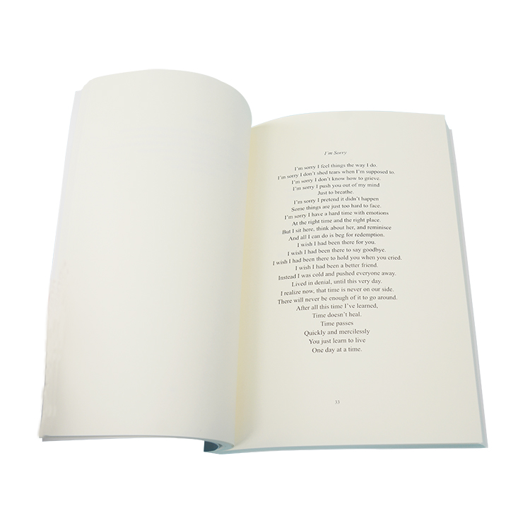Glossy / Matt Finish Soft Cover Book Printing , Poem Print Your Own Poetry Book