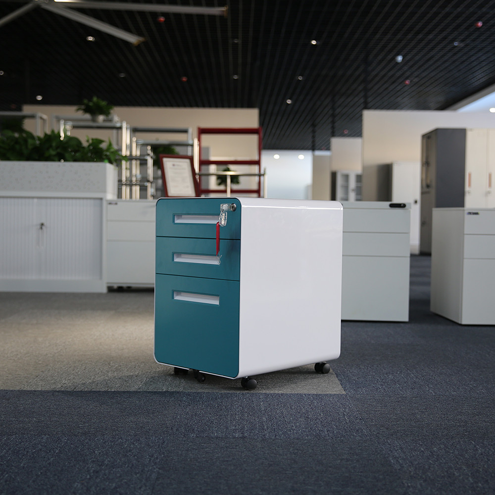 Round Edge Under Desk cold rolled Steel Mobile Pedestals