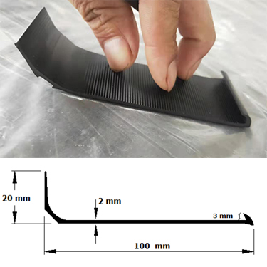 Wall Protection Vinyl Baseboard with Self Adhesive Cove Former and Flexible Design