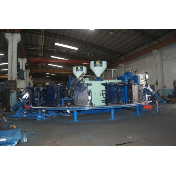 12 Station Sports Shoes Making Machine Rotary 2 Color Injection Molding Machine Automatic