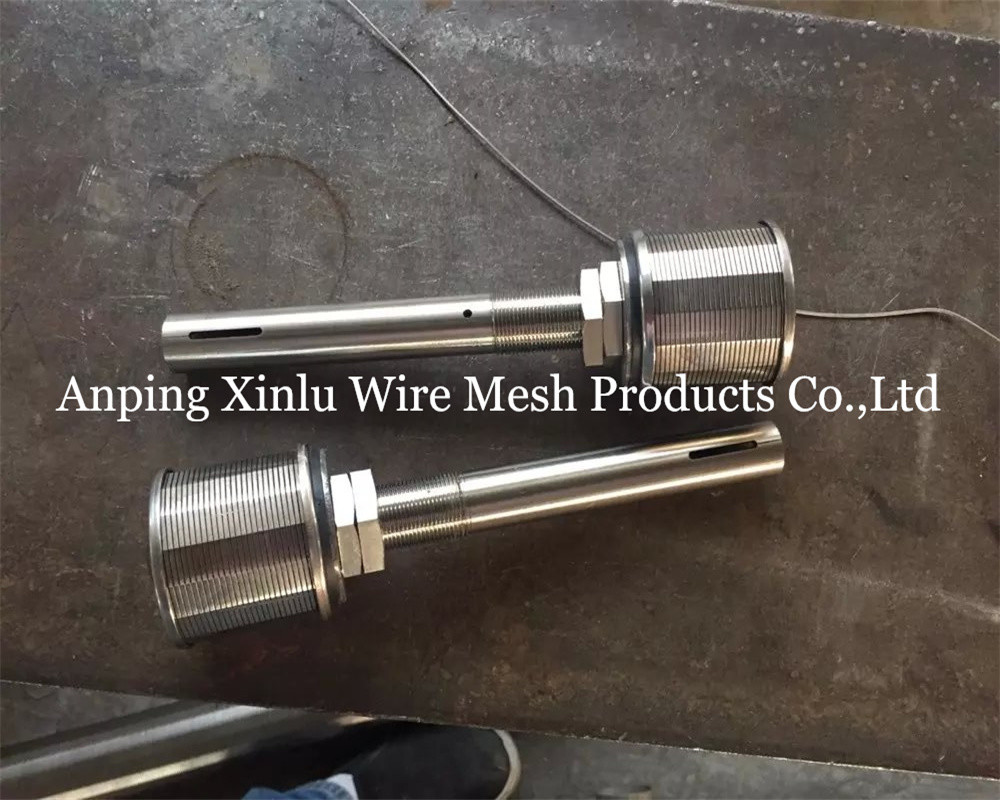 2Ton Long Neck SS316L Johnson Wire Wrapped Screen Nozzle with NPT threaded