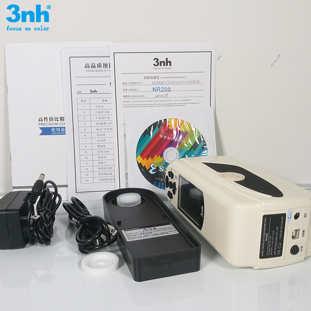 Accuracy precise colorimeter with 8mm measuring aperture for PVC plate NR200 3nh