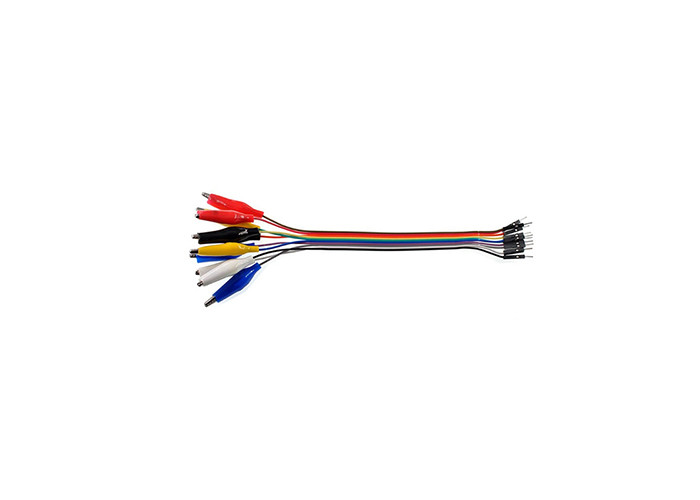 Electric Test Lead 20cm 10pin Electrical Jumper Wire Female With Crocodile Clip