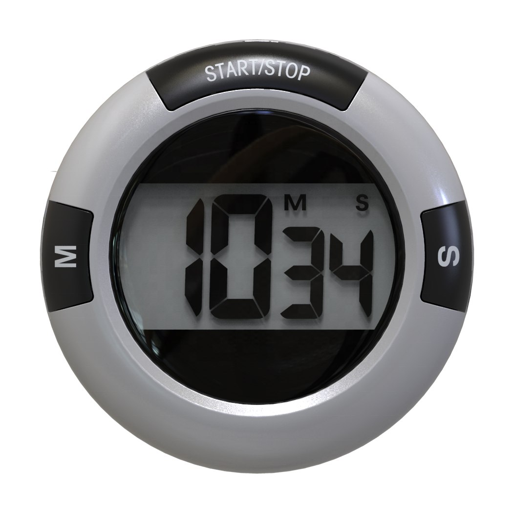 Countdown Kitchen Clock With Timer LCD Digital Kitchen Timer Large Display 8x8x8cm Battery