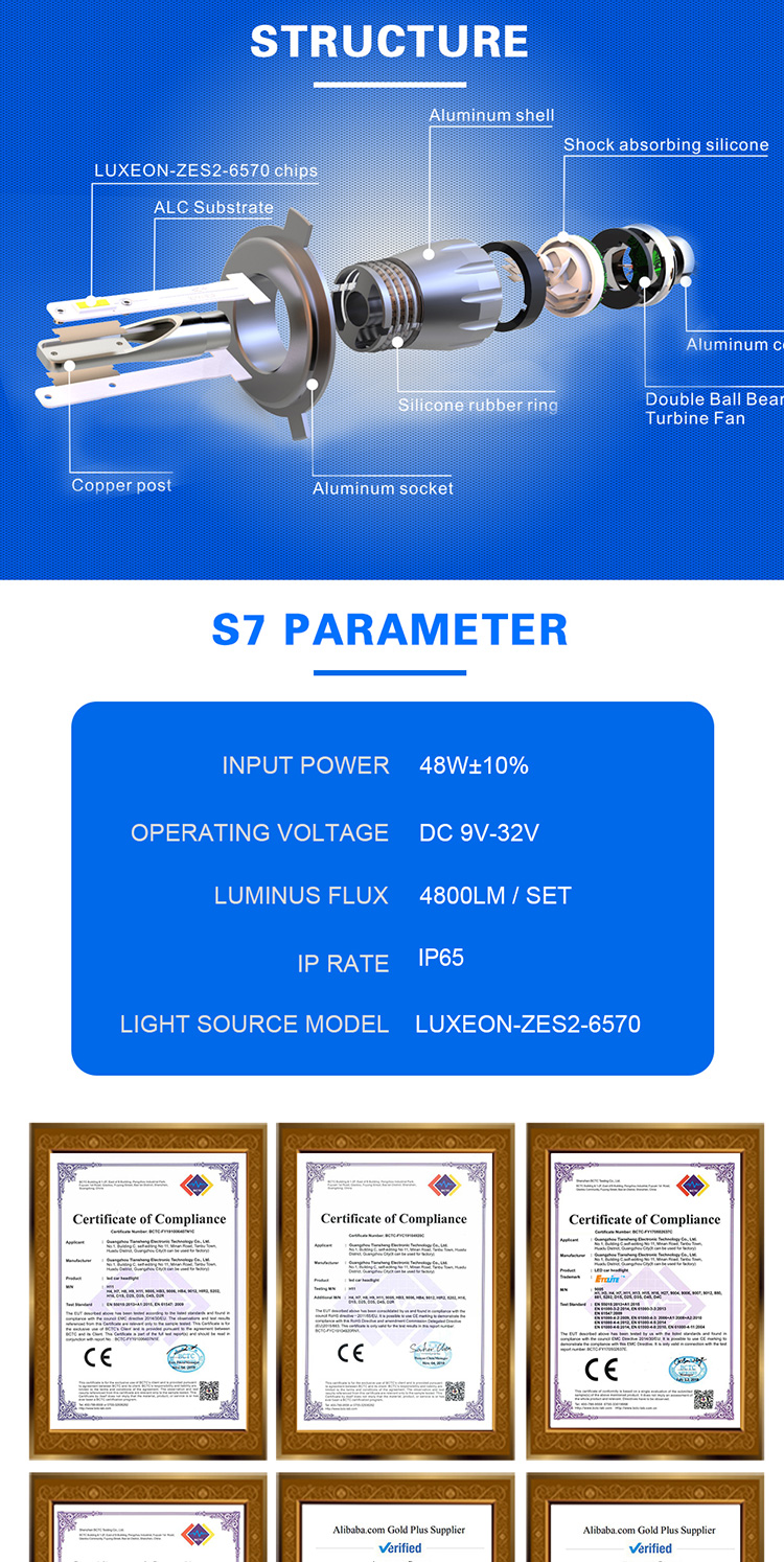 H4 H11 Bulb Auto Car LED Headlight Bulbs