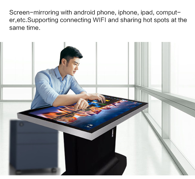 Smart Touch Screen Coffee Table Waterproof Interactive Table LCD Multi Touch Screen Table Indoor