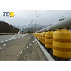 Tunnel Opening Roller Crash Barriers Rustproof 20000 Meters Rotating Guardrail