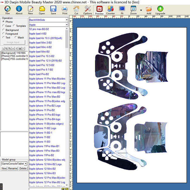Customized Laptop Sticker Making Machine Laptop Skin Printer And Cutter With Software