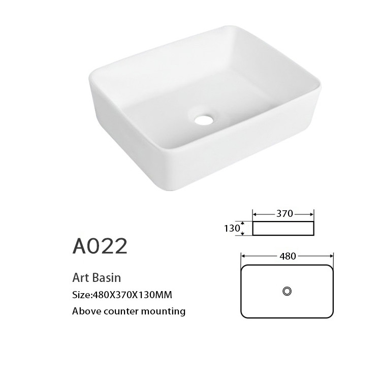 Commercial Table Top Bathroom Utility Sink Ceramic Red And Black Wash Basin