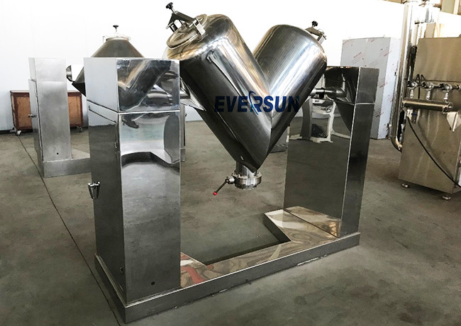 Adjustable Speed V Type Powder Mixer Flour Mixing Machine 1-29rpm Mixing Time
