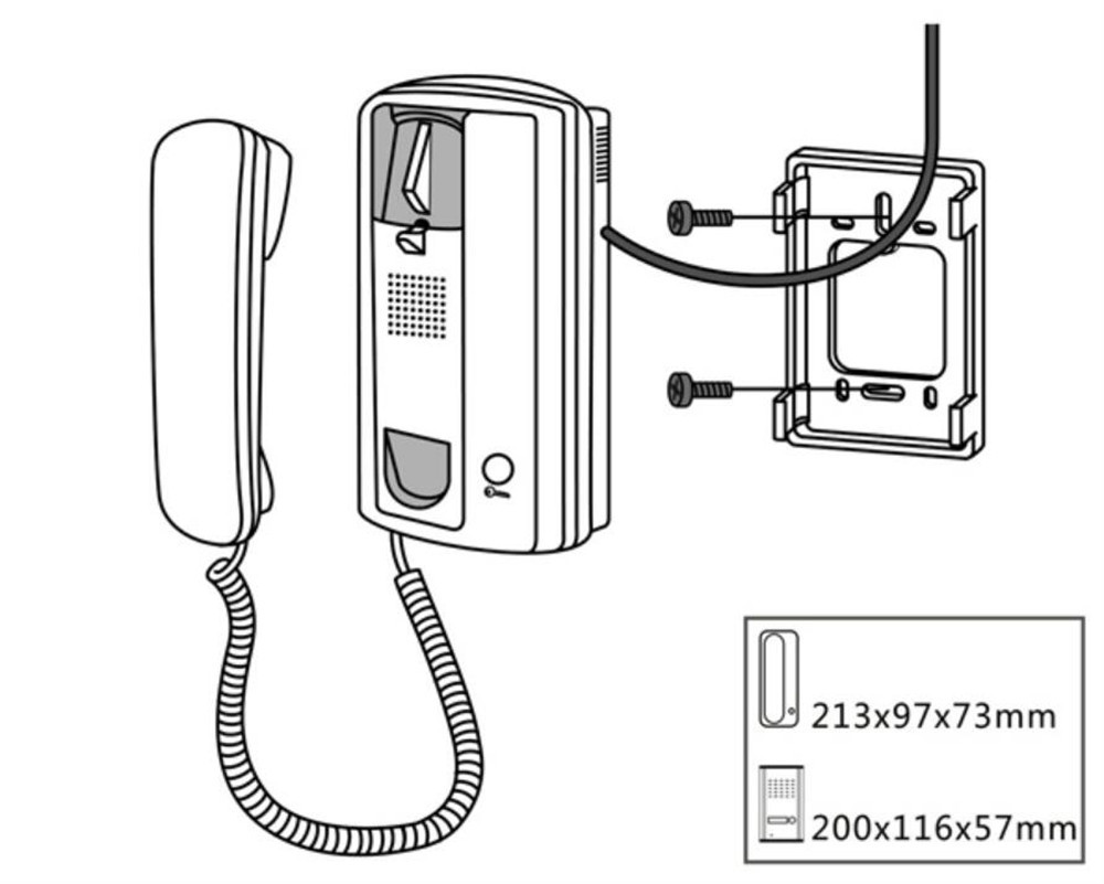 FCC EMC Approved Audio Video Doorbell 2 Wire Outdoor Ring Clear Voice