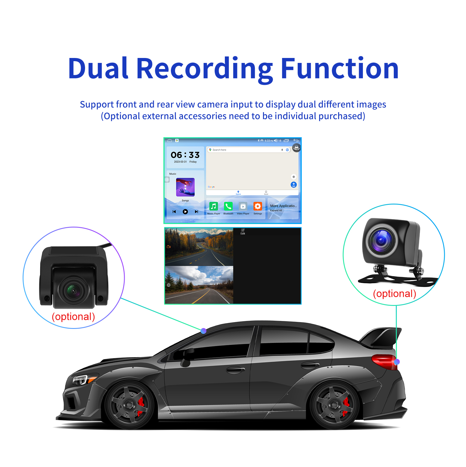 9 inch Android Carplay Multimedia Stereo For NISSAN Patrol GPS Navigation Support DVR