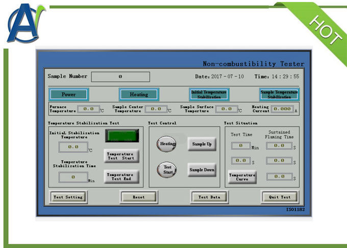 Non Combustion Test Equipment EN ISO 1182, IMO FTPC Part 1 ,ASTM E2652