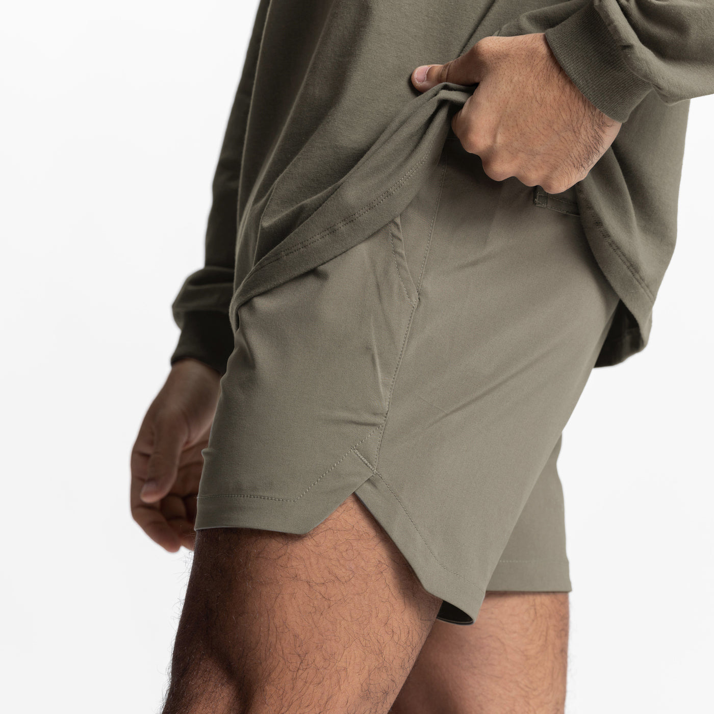 Sports Running Shorts Mens Fitness Workout Short With Inner Compression