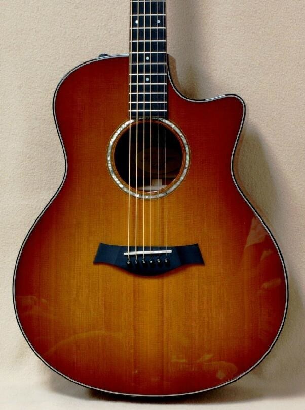 Custom cutaway 516ce acoustic guitar honeyburst