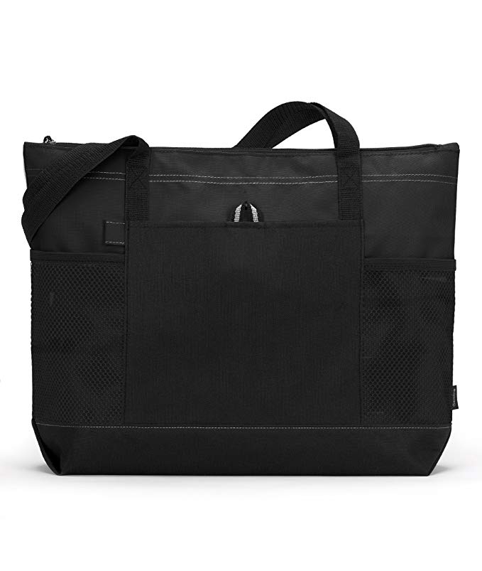 Compact Shoulder Tote Bag Unisex Ultralight Multipurpose With Zipper Non Toxic