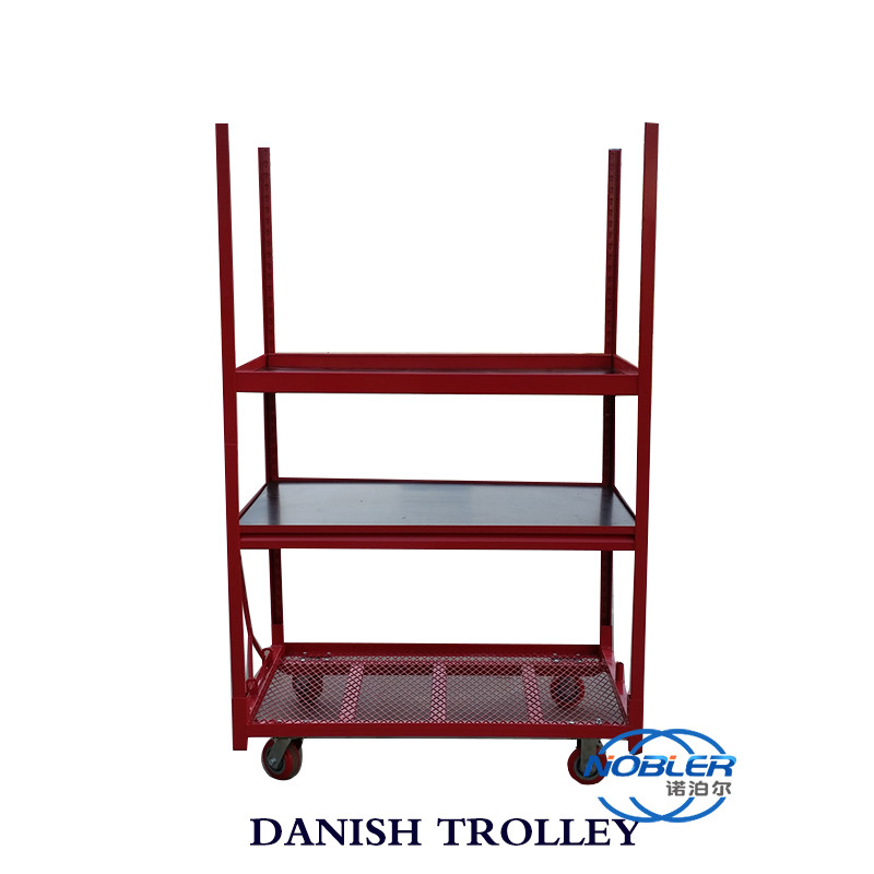 1350 * 562 * 1900mm Standard Container Flower Logistics Turnover Truck Nylon Wheel Bearing Strong Cold Galvanized Instal