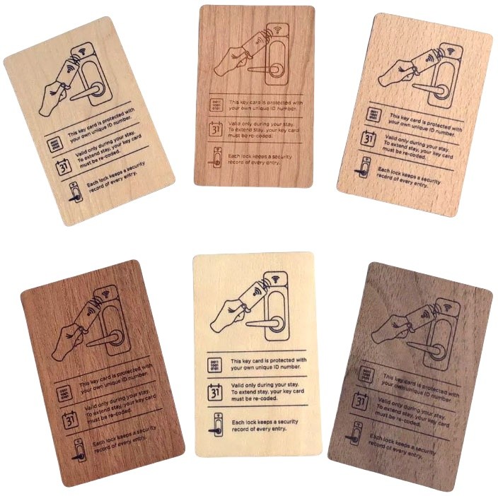 Eco Friendly Hotel Room Card Tap to Unlock RFID Hotel Key Card