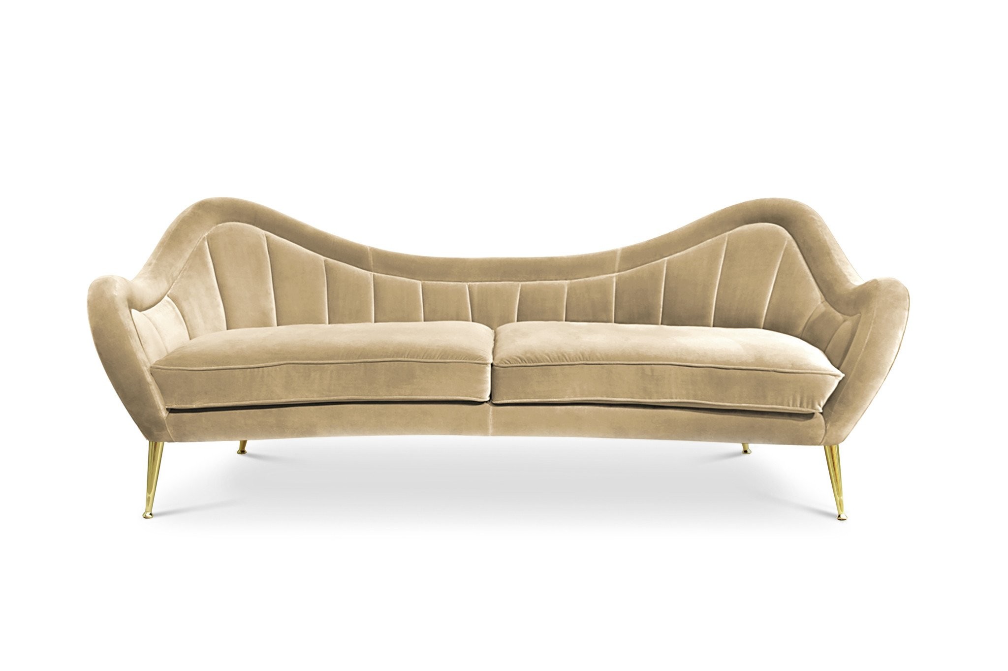 NEW design upholstery velvet lounges, popular 3 seat stainless steel sofa for wedding event rental
