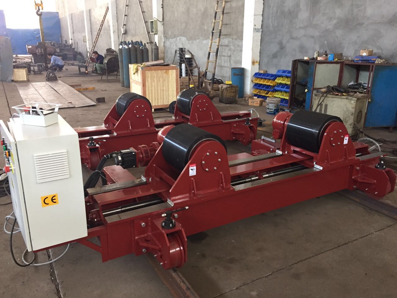 Conventional Vessels / Pipe Welding Rotator PU Wheels,Tank Welding Roller Stands