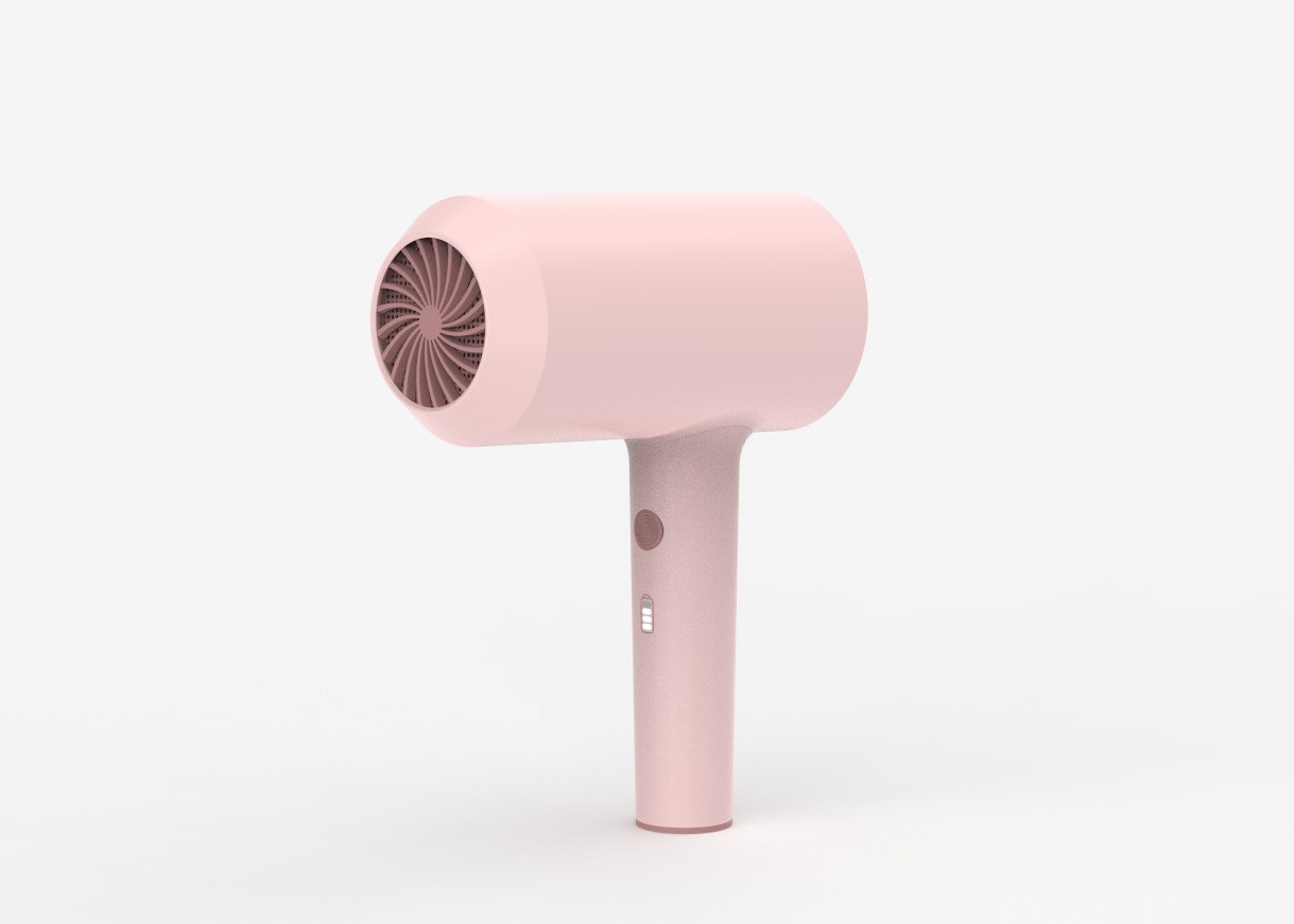 Low Noise ABS Housing CE Cordless Travel Rechargeable Foldable Hair Dryer