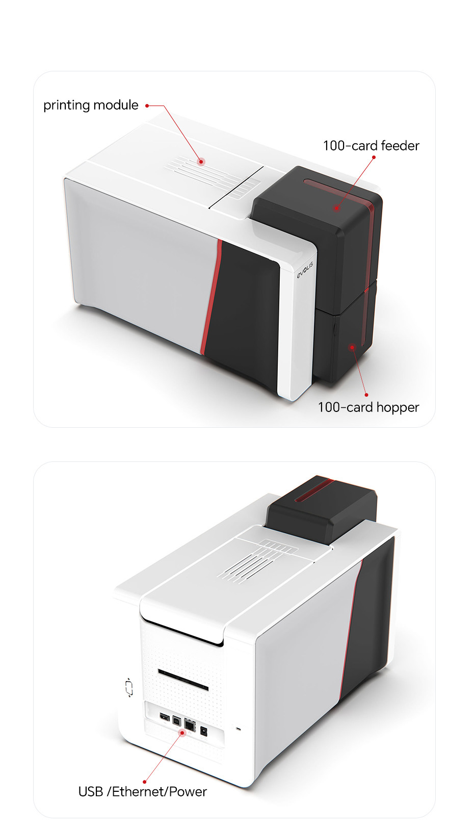 Anti Counterfeiting PVC ID Card Printer Machine For Jewelry Appraisal Card