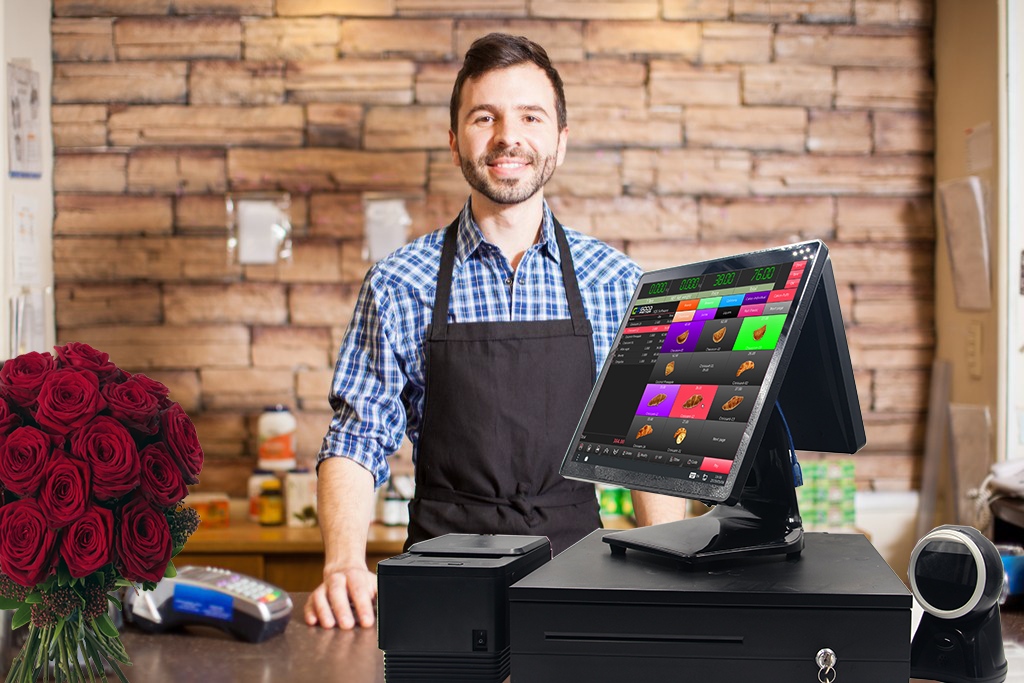 Fast Food and Cafe 280PLUS All-In-One POS Terminal with 15 inch Capacitive Screen
