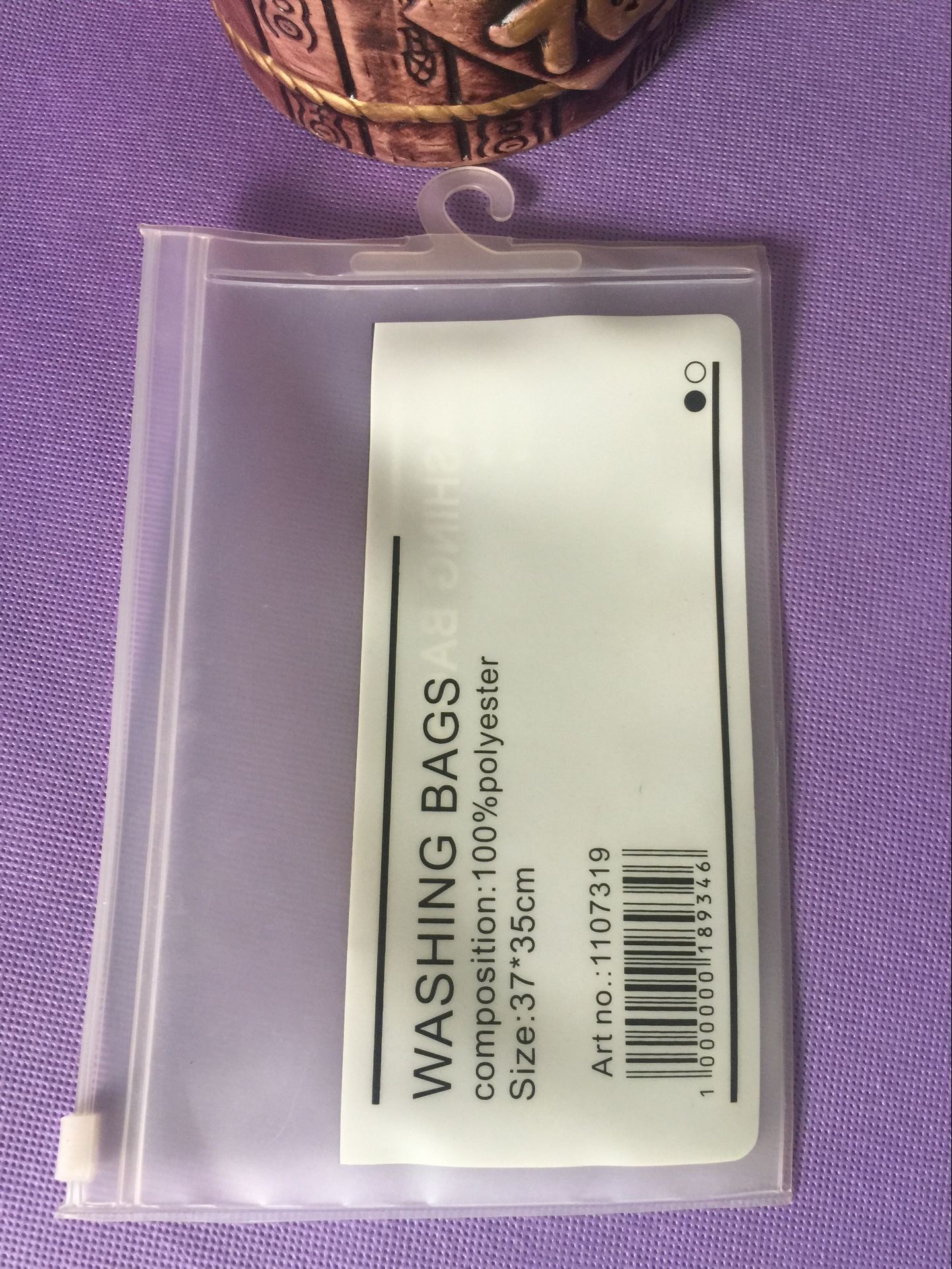 Frosted EVA Plastic Bag With Hanger \ Customized EVA Promotional Bag