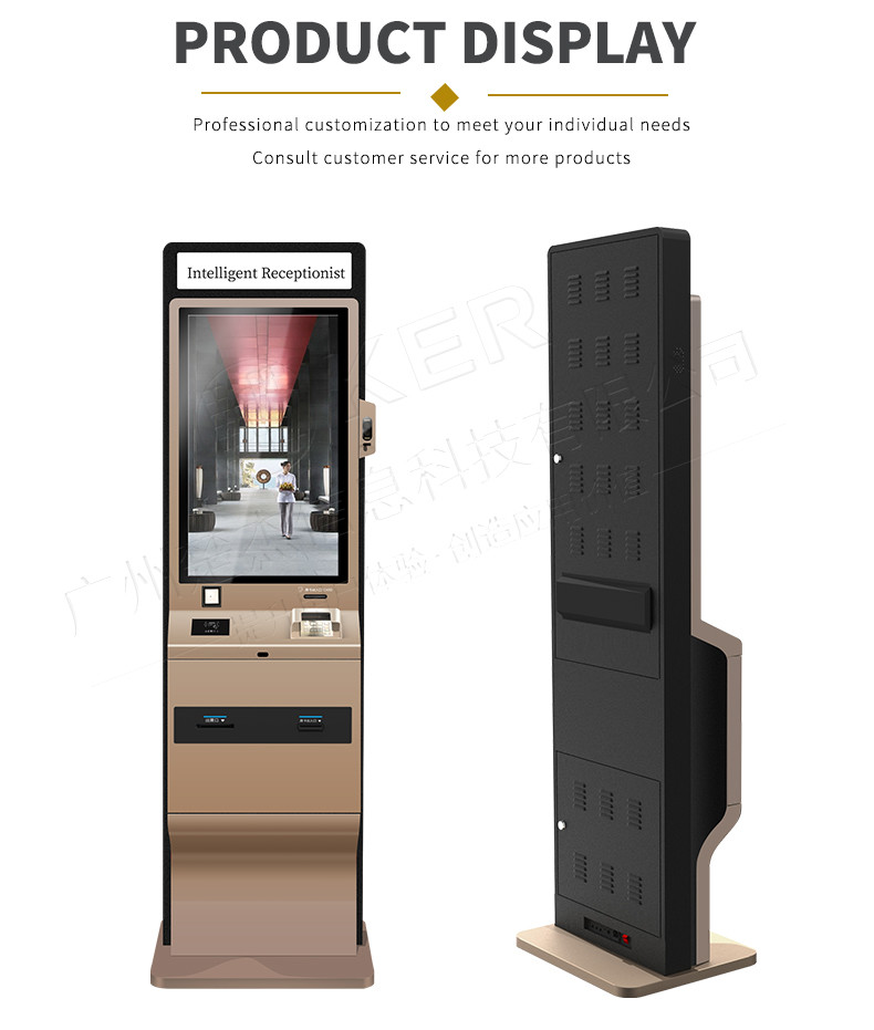 Hotel Card Touch Screen Kiosk Credit Card Payment Machine Self Check In Kiosk
