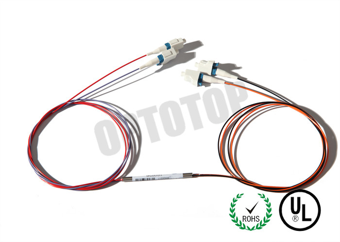 2 x 2 Port Optical Fiber Couplers 850 nm Wavelength For AM - Video Systems