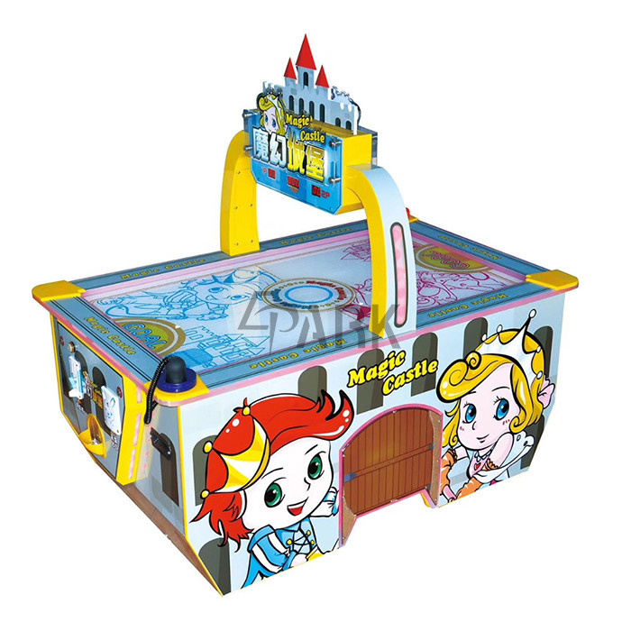Mini Game Machine Magic Castle 2 Kids Players Air Hockey Table English Version coin operated