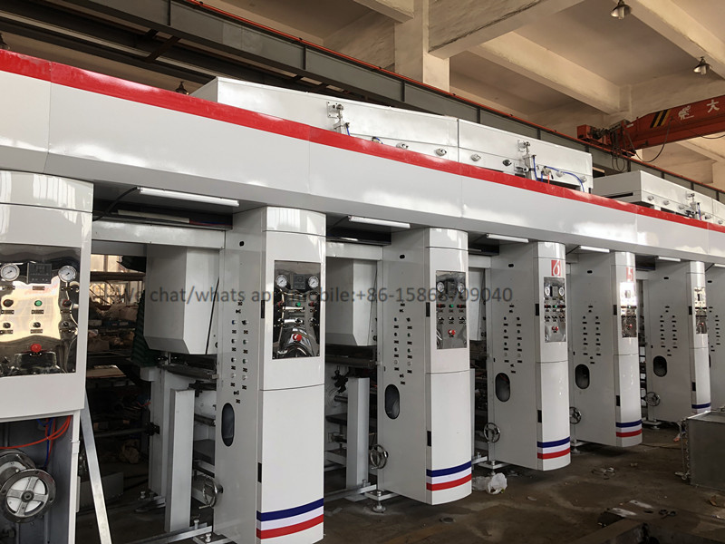 Roll To Roll Multi Colour Rotogravure Printing Machine / Plastic Gravure Printing Machine