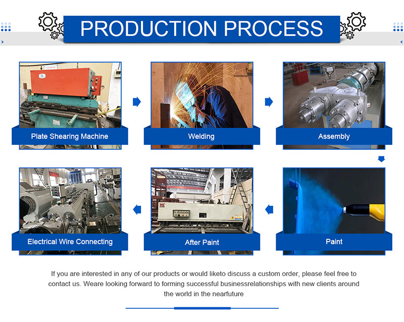 Water Line PVC Extrusion Line , 16 - 630mm Diameter Plastic Pipe Making Machine