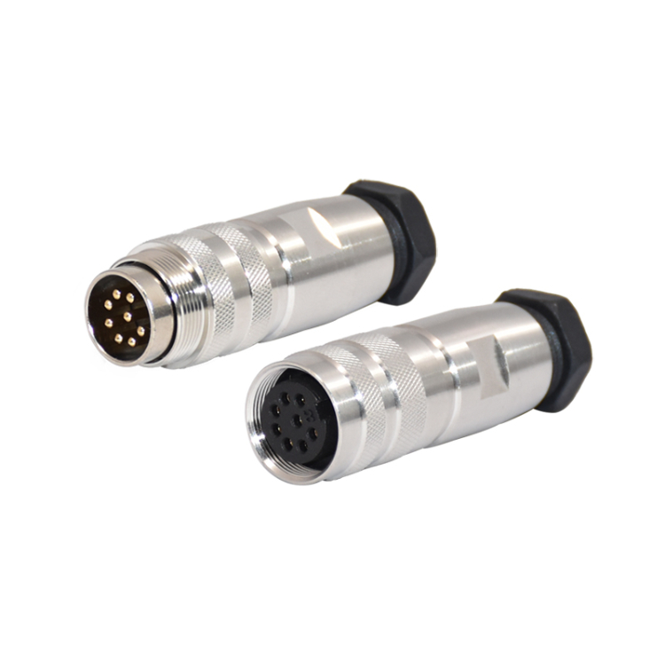 PA66 Rigoal M16 Straight Metal Connector Screw Joint Shield