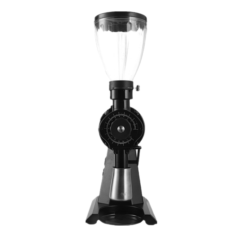Electric Coffee Grinder Coffee Bean Grinding Machine with Flat Burrs ABS Housing