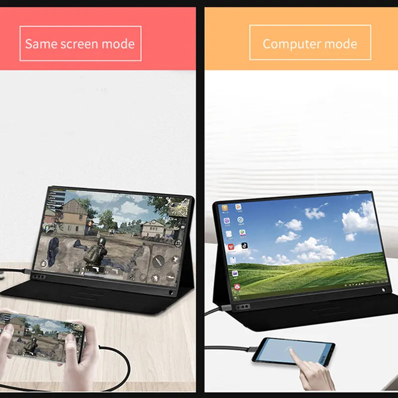 14 Inch Portable 1920*1200P LCD Touch Screen Monitor USB Compatible with Computer PC PS4 PS5