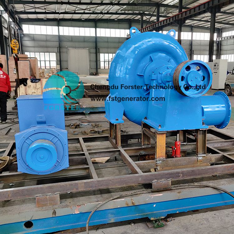 11-40m Head Micro Hydro Turbine Generator Horizontal Or Vertical Installation Micro Francis Hydro Turbine Generator