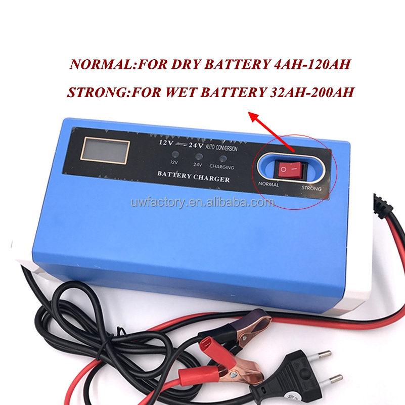 Private Mold Yes Full Self Stop Smart Battery Charger 12V 10A 24V 5A Universal Automatic Pulse Repair Trickle for Smart Watch