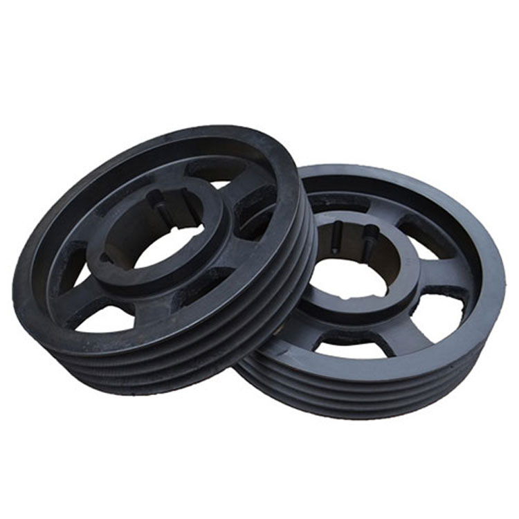 Sheave V Groove Pulley Wheel Cast Iron Customized European Standard