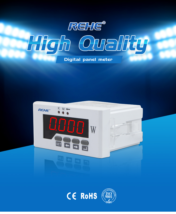 48*96mm Digital LED display single phase att meter ith 9999