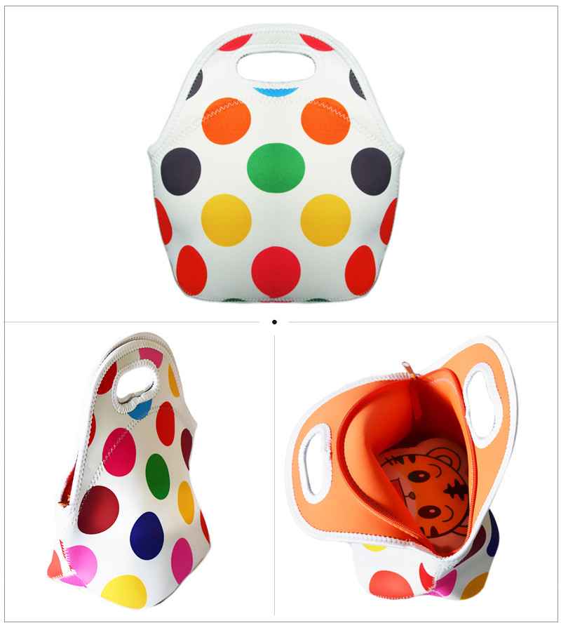 Pattern Tote Food Insulated Picnic Neoprene Lunch Bag