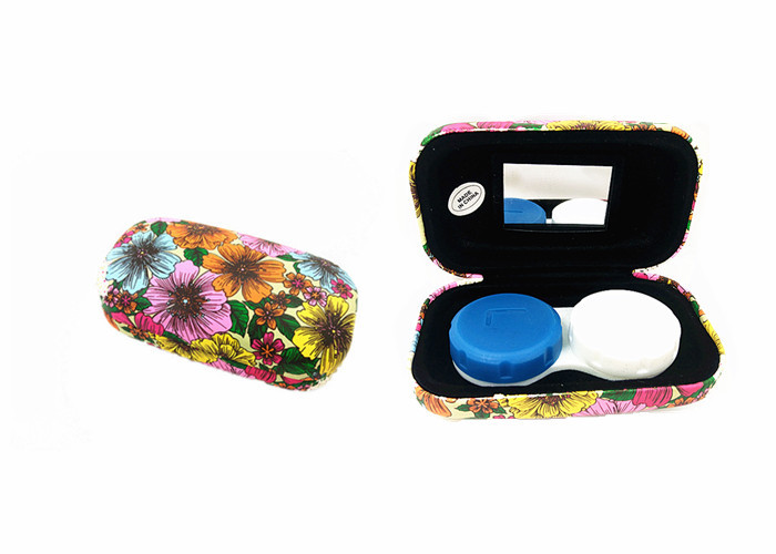 New Design Cute Contact Cases With Mirror PU Leather Eco - Friendly