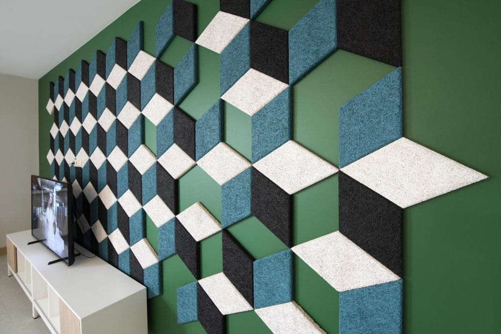 Acoustic Panels Soundproof Wooden Wood Wool Customized Wood Fiber Acoustic Panel For Noise Reduce