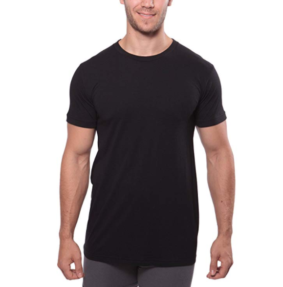 Customized Blank V Neck Bamboo T Shirt XXS - XXXL Size Anti Wrinkle