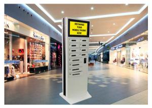 China Network Advertising Cell Phone Charging Station With 12 Fast Charge Lockers on sale