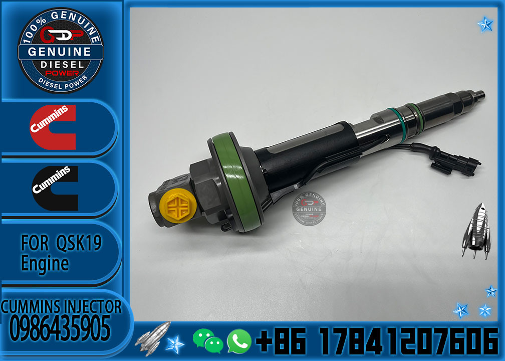 Common Rail Diesel Fuel Injector 0986435905 For Cummins QSK19 QSK38 QSK60