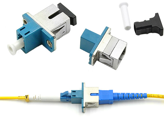 Little Reduction Lc To Sc Fiber Adapter Fiber To The Home Hybrid Plastic Material